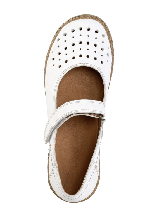 - ELENA EDEN Slipper aus schattiertem Nappaleder, in Größe 036 bis 042, in Farbe WEISS Ansicht 2