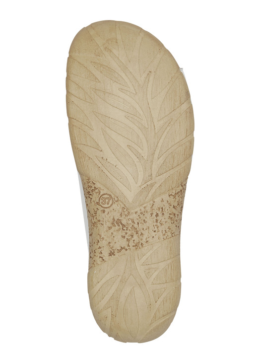 - Gemini Pantolette aus schattiertem Rind-Nappaleder, in Größe 036 bis 042, in Farbe WEISS Ansicht 3