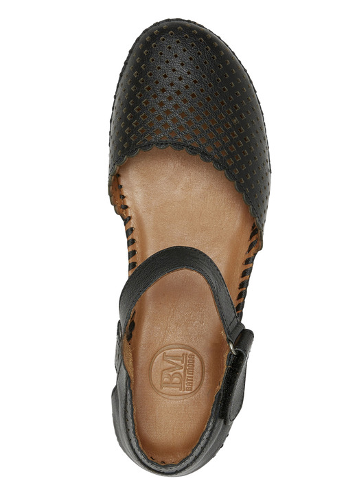 Sandaletten & Pantoletten - ELENA EDEN, sommerliche Damen-Sandalen, Weite G, aus Leder, in Größe 036 bis 042, in Farbe WEISS Ansicht 6