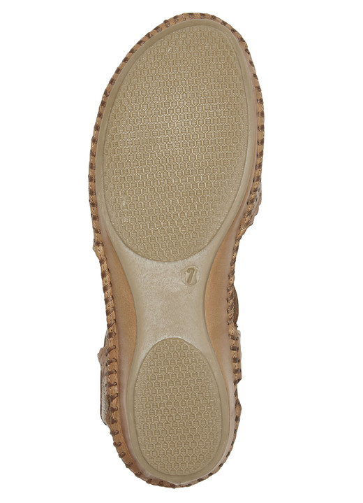 Sandaletten & Pantoletten - ELENA EDEN, sommerliche Damen-Sandalen, Weite G, aus Leder Ansicht 10 Sandaletten & Pantoletten - ELENA EDEN, sommerliche Damen-Sandalen, Weite G, aus Leder, in Größe 036 bis 042, in Farbe WEISS Ansicht 10