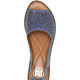 Sandaletten & Pantoletten - ELENA EDEN Sandalette aus luftig, perforiertem, schattiertem Rind-Nappaleder – Farbe JEANS – Ansicht 2 Sandaletten & Pantoletten - ELENA EDEN Sandalette aus luftig, perforiertem, schattiertem Rind-Nappaleder, in Größe 036 bis 042, in Farbe SCHWARZ – Farbe JEANS – Ansicht 2