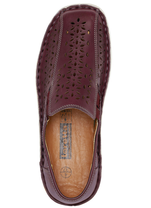 Slipper & Schnürschuhe - ELENA EDEN Slipper aus schattiertem Nappaleder Ansicht 2 Slipper & Schnürschuhe - ELENA EDEN Slipper aus schattiertem Nappaleder, in Größe 036 bis 043, in Farbe BURGUND Ansicht 2