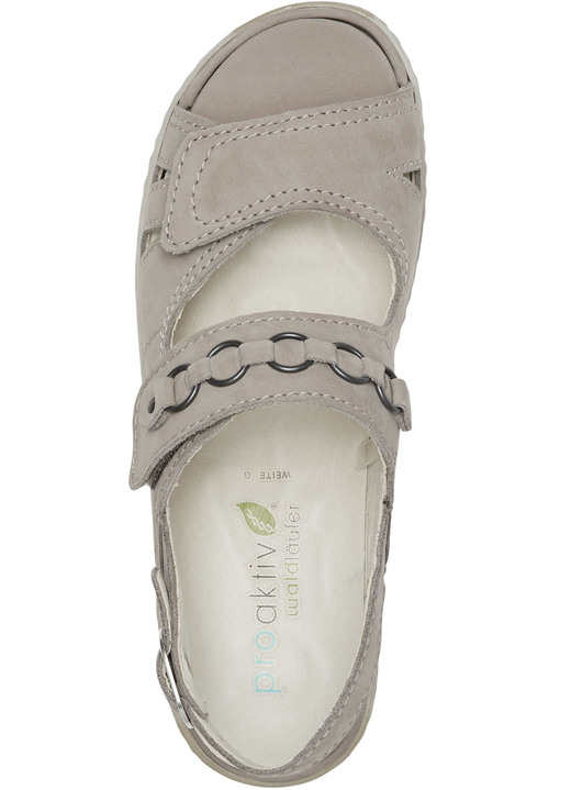 Sandaletten & Pantoletten - Waldläufer, bequeme Damen-Sandalen, Weite G, mit herausnehmbarem Fußbett, in Größe 3 1/2 bis 8, in Farbe JEANSBLAU Ansicht 6