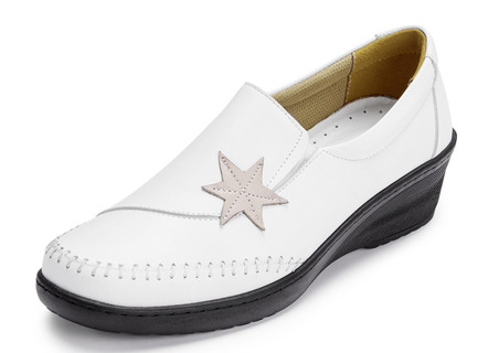 Gemini Slipper mit Leder-Applikation