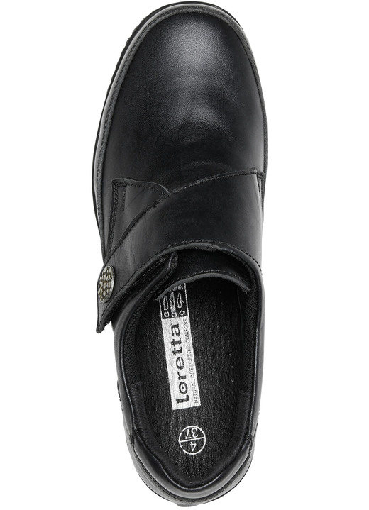 Slipper & Schnürschuhe - ELENA EDEN, bequeme Damen-Slipper, WeiteH, mit herausnehmbarem Fußbett, in Größe 036 bis 043, in Farbe SCHWARZ Ansicht 2