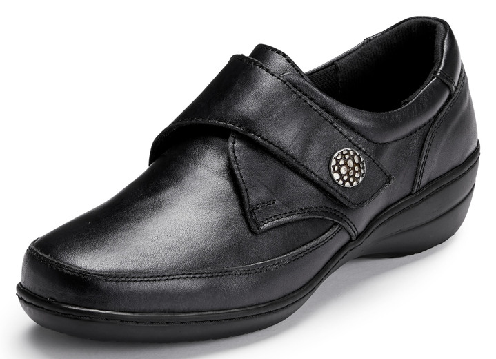 Schuhe - ELENA EDEN Slipper aus schwarzem Nappaleder, in Größe 036 bis 043, in Farbe SCHWARZ Ansicht 1