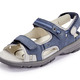 Sandaletten & Pantoletten - Waldläufer, sportliche Damen-Sandalen, Weite H, mit herausnehmbarem Fußbett – Farbe JEANS-HELLGRAU – Ansicht 1 Sandaletten & Pantoletten - Waldläufer, sportliche Damen-Sandalen, Weite H, mit herausnehmbarem Fußbett, in Größe 4 1/2 bis 9, in Farbe WEISS-BLAU-ROT – Farbe JEANS-HELLGRAU – Ansicht 1