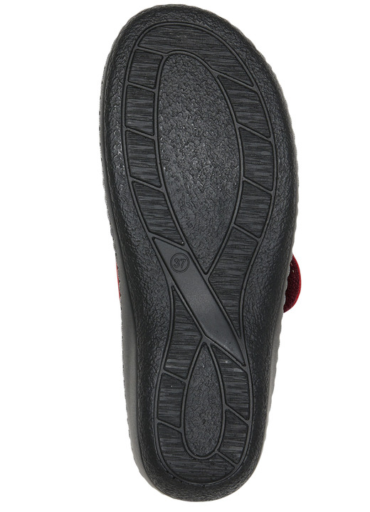 Sandaletten & Pantoletten - ELENA EDEN, klassische Damen-Pantoletten, Weite H, mit herausnehmbaren Fußbett, in Größe 036 bis 043, in Farbe ROT Ansicht 3