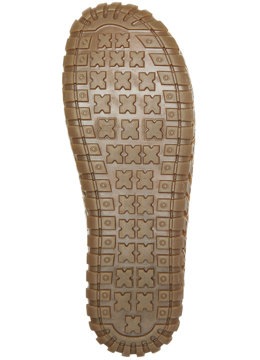 - Gemini Slipper mit seitlich eingesetzten Gummizügen, in Größe 036 bis 042, in Farbe WEISS-ORANGE Ansicht 3