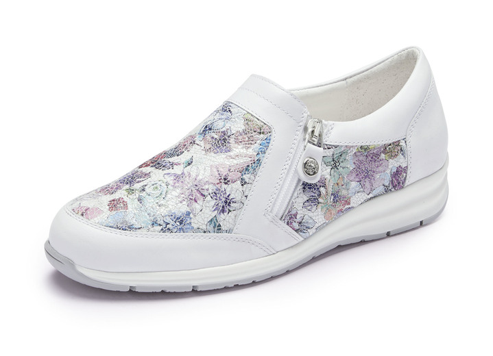 - ELENA EDEN Slipper aus Nappaleder, in Größe 036 bis 042, in Farbe WEISS-BUNT Ansicht 1