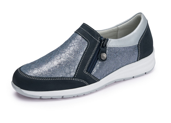 - ELENA EDEN Slipper aus Nappaleder, in Größe 036 bis 042, in Farbe BLAU-GRAU Ansicht 1
