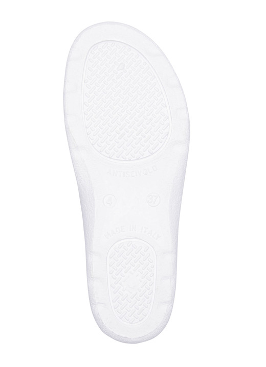 Sandaletten & Pantoletten - Zweierpack klassische Damen-Pantoletten, Weite H, mit Klettverschluss, in Größe 036 bis 041, in Farbe 1X WEISS, 1X SCHWARZ Ansicht 6