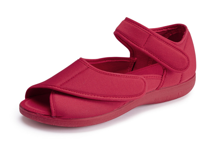 Sandaletten & Pantoletten - Klett-Sandale aus elastischem Textilmaterial Ansicht 7 Sandaletten & Pantoletten - Klett-Sandale aus elastischem Textilmaterial, in Größe 035 bis 042, in Farbe MARINE Ansicht 7