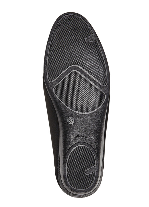 Slipper & Schnürschuhe - Slipper aus elastischem Textilmaterial Ansicht 3 Slipper & Schnürschuhe - Slipper aus elastischem Textilmaterial, in Größe 036 bis 042, in Farbe SCHWARZ-GRAU Ansicht 3