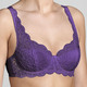 Bügel-BH - Triumph Amourette Bügel-BH mit Elastikspitze, in Größe 075 bis 095, in Cup D, in Farbe WEISS – Farbe VIOLA – Ansicht 5