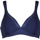 Soft-BH - Naturana BH mit Satinblende am Dekolleté, in Größe 075 bis 095, in Cup C, in Farbe MARINE – Farbe MARINE – Ansicht 2