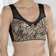 Soft-BH - BH mit Raubtierdessin im Vorderteil – Farbe SCHWARZ-CAMEL – Ansicht 1 Soft-BH - BH mit Raubtierdessin im Vorderteil, in Größe 075 bis 110, in Cup B, in Farbe SCHWARZ-CAMEL – Farbe SCHWARZ-CAMEL – Ansicht 1