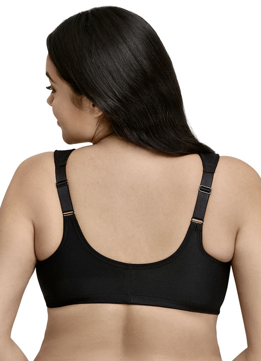 Bügel-BH - Glamorise Bügel-BH mit Floraldessin, in Größe 075 bis 115, in Cup D, in Farbe SCHWARZ-BUNT Ansicht 3