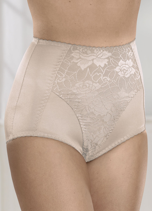 Miederhosen & Hüfthalter - Miederhose mit Jaquarddessin, in Größe 070 bis 115, in Farbe 2X WEISS Ansicht 2