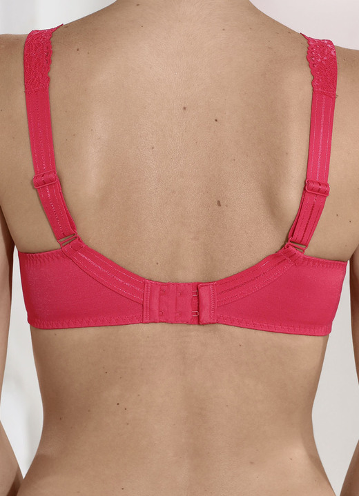 BHs - LingaDore Bügel-BH mit elastischer Spitze, in Größe 075 bis 105, in Cup C, in Farbe ROT Ansicht 2