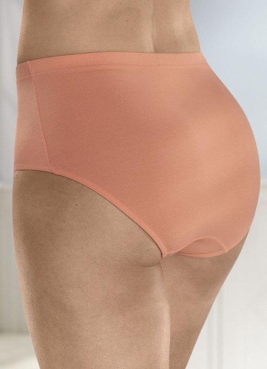 Slips - Viererpack Slips mit Gummizug im Bund Ansicht 2 Slips - Viererpack Slips mit Gummizug im Bund, in Größe 038 bis 056, in Farbe MANDARINE Ansicht 2