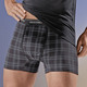 Pants & Boxershorts - Dreierpack Pants mit Karodessin, in Größe 005 bis 011, in Farbe SCHWARZ-GRAU