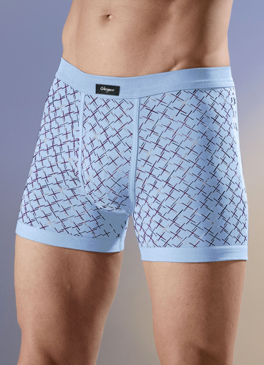 - Viererpack Unterhosen, allover dessiniert, in Größe 005 bis 011, in Farbe 2X MARINE-BUNT, 2X HELLBLAU-BUNT Ansicht 2