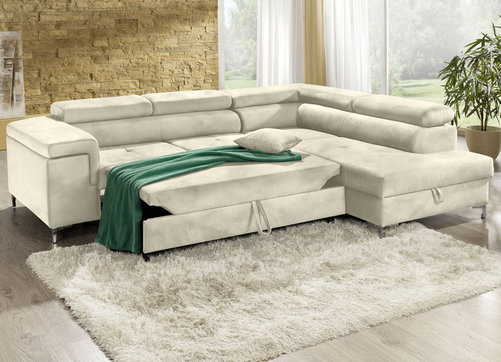 Polsterecken - Polsterecke mit Bettfunktion und Komfortschaum-Polsterung Ansicht 23 Polsterecken - Polsterecke mit Bettfunktion und Komfortschaum-Polsterung, in Farbe BEIGE Ansicht 23