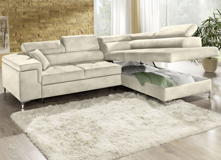 Polsterecken - Polsterecke mit Bettfunktion und Komfortschaum-Polsterung Ansicht 24 Polsterecken - Polsterecke mit Bettfunktion und Komfortschaum-Polsterung, in Farbe BEIGE Ansicht 24