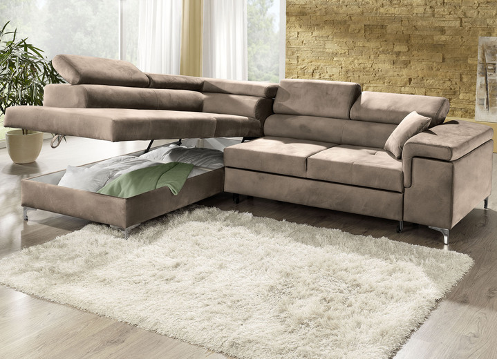 Polsterecken - Polsterecke mit Bettfunktion und Komfortschaum-Polsterung Ansicht 12 Polsterecken - Polsterecke mit Bettfunktion und Komfortschaum-Polsterung, in Farbe BEIGE Ansicht 12