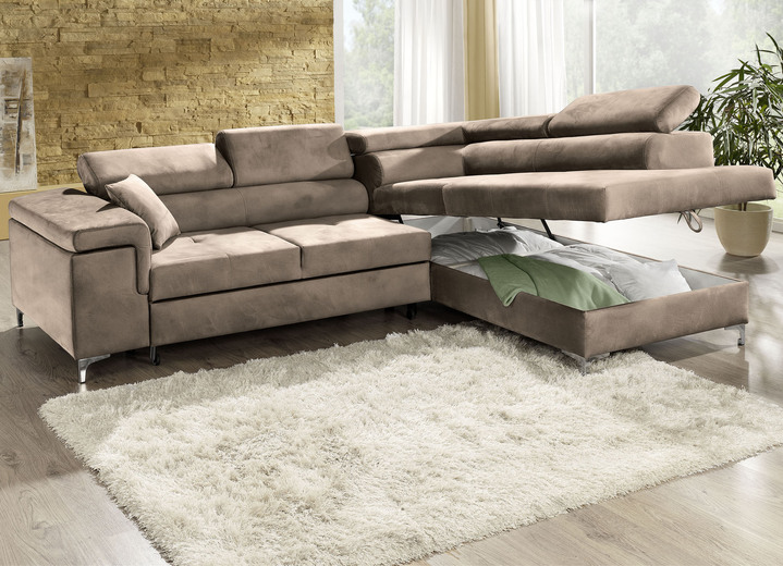 Polsterecken - Polsterecke mit Bettfunktion und Komfortschaum-Polsterung Ansicht 21 Polsterecken - Polsterecke mit Bettfunktion und Komfortschaum-Polsterung, in Farbe BEIGE Ansicht 21