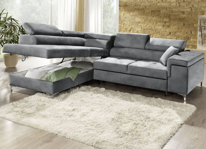 Polsterecken - Polsterecke mit Bettfunktion und Komfortschaum-Polsterung Ansicht 6 Polsterecken - Polsterecke mit Bettfunktion und Komfortschaum-Polsterung, in Farbe BEIGE Ansicht 6