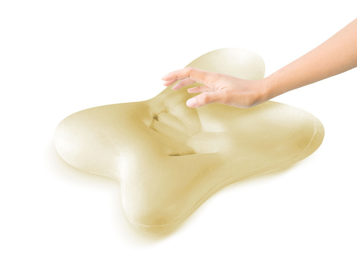 Gesunder Schlaf - Ergonomisch geformtes Schmetterlingskissen Ansicht 3 Gesunder Schlaf - Ergonomisch geformtes Schmetterlingskissen, in Farbe WEISS Ansicht 3