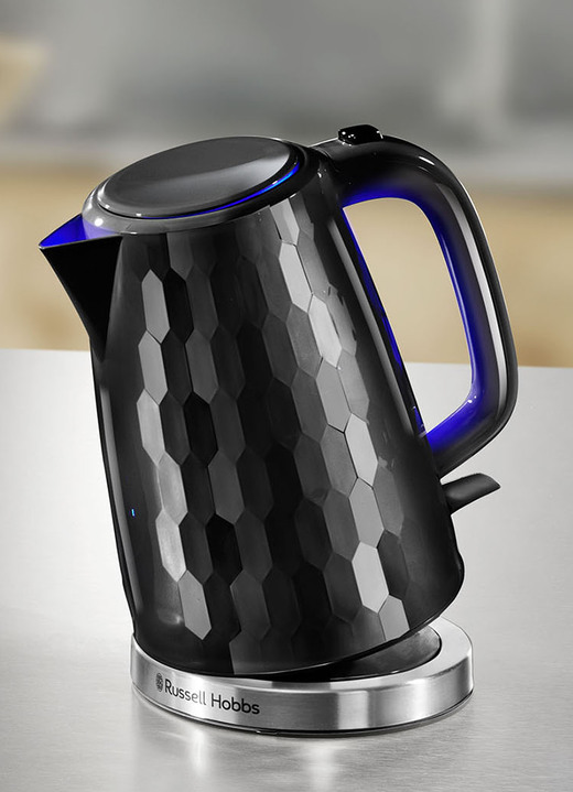 Kaffeemaschinen - Russell Hobbs Frühstücksserie Honeycomb aus Hochglanz-Kunststoff, in Farbe SCHWARZ, in Ausführung Wasserkocher Ansicht 1
