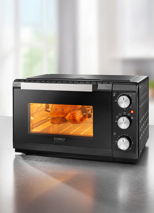 Kochen & Grillen - CASO Backofen T020 – spart Zeit und Energie, in Farbe SCHWARZ Ansicht 2