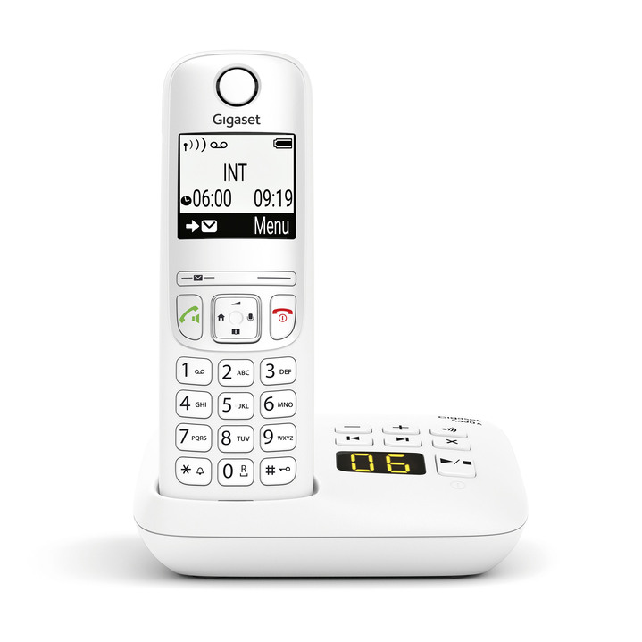 Festnetz-Telefone - Schnurloses Telefon Gigaset A690, in Farbe WEISS, in Ausführung Schnurloses Telefon Gigaset A690A mit Anrufbeantworter Ansicht 1