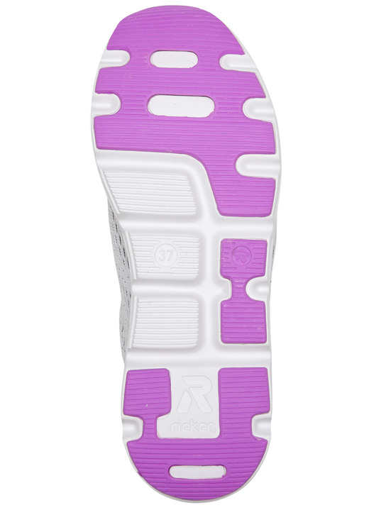 - Rieker Sneaker mit elastischer Zierschnürung, in Größe 036 bis 042, in Farbe GRAU-PINK Ansicht 3