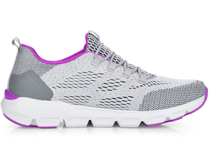 - Rieker Sneaker mit elastischer Zierschnürung, in Größe 036 bis 042, in Farbe GRAU-PINK Ansicht 8