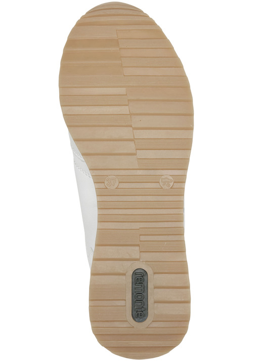 - Remonte Sneaker mit unterlegter Zierlochung, in Größe 036 bis 042, in Farbe WEISS-SAND Ansicht 3