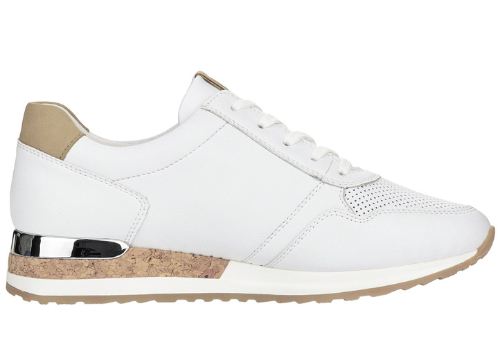- Remonte Sneaker mit unterlegter Zierlochung, in Größe 036 bis 042, in Farbe WEISS-SAND Ansicht 10