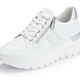 Slipper & Schnürschuhe - Rieker, bequeme Damen-Sneaker, Weite G, mit Reißverschluss, in Größe 036 bis 042, in Farbe WEISS – Farbe WEISS – Ansicht 1