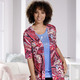 Shirts - 2-teiliges Set bestehend aus Shirtjacke und Trägershirt – Farbe ROT-BLEU-BUNT – Ansicht 1 Shirts - 2-teiliges Set bestehend aus Shirtjacke und Trägershirt, in Größe 038 bis 050, in Farbe ROT-BLEU-BUNT – Farbe ROT-BLEU-BUNT – Ansicht 1
