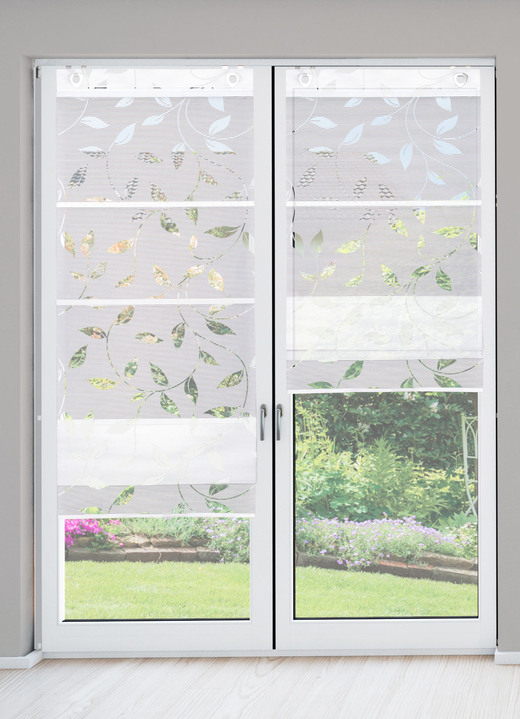 Gardinen - Luftig-leichtes und superpraktisches Magnetrollo, in Größe 316 (H130xB 45 cm) bis 328 (H210xB 70 cm), in Farbe WEISS