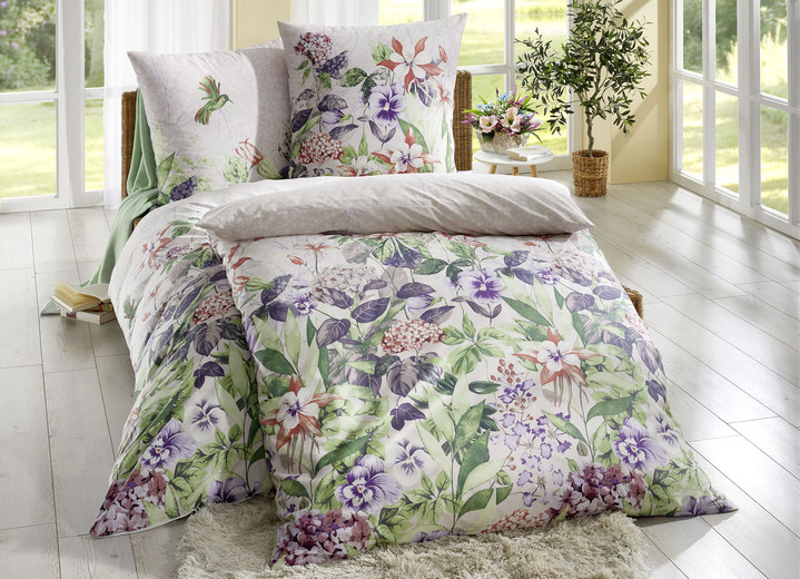 Bettwäschegarnituren - Renforcé Bettwäsche-Garnitur von Kaeppel, in Größe 112 (80/80 cm + 135/200 cm) bis 115 (80/80 cm + 155/220 cm), in Farbe GELB Ansicht 3