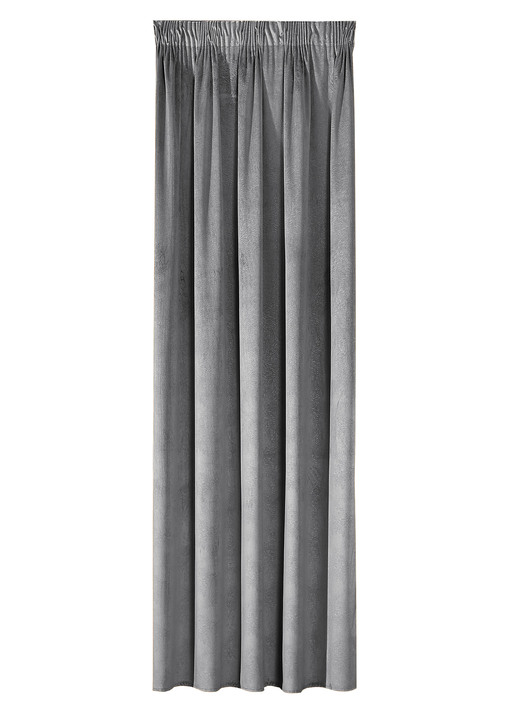 Klassisch - Energiespar-Verdunkelungsschals in Samtoptik, in Größe 364 (H150xB140 cm) bis 436 (H245xB140 cm), in Farbe CREME, in Ausführung mit Universalschienenband Ansicht 15