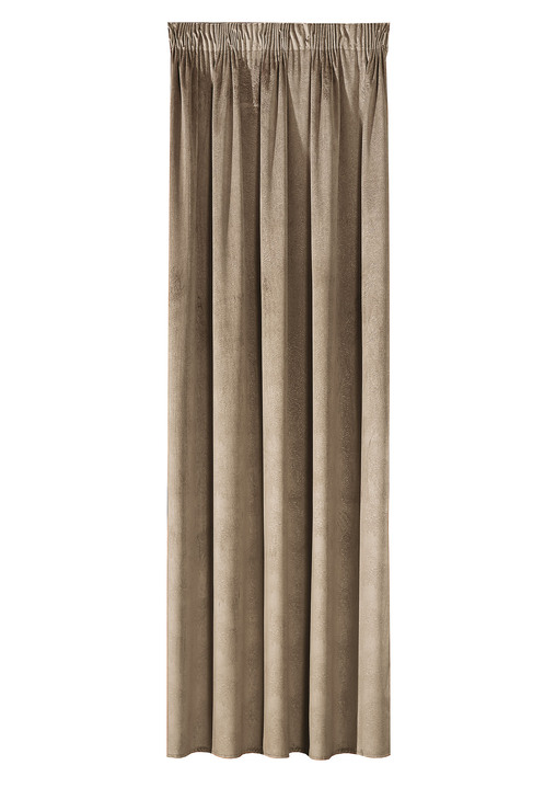 Klassisch - Energiespar-Verdunkelungsschals in Samtoptik, in Größe 364 (H150xB140 cm) bis 436 (H245xB140 cm), in Farbe CREME, in Ausführung mit Universalschienenband Ansicht 14