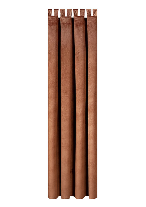 Klassisch - Energiespar-Verdunkelungsschals in Samtoptik, in Größe 364 (H150xB140 cm) bis 436 (H245xB140 cm), in Farbe BORDEAUX, in Ausführung mit Universalschienenband Ansicht 10