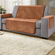 Sessel- & Sofaüberwürfe - Sessel- und Sofaschoner mit Anti-Rutsch-Beschichtung, in Größe 101 (Sesselschoner, 50x150 cm) bis 865 (2 Armlehnenschoner, 50x 70 cm), in Farbe CREME – Farbe BRONZE – Ansicht 2