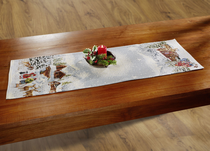 Tischdecken - Winterliche Tisch- und Raumdekoration in Gobelin-Qualität Ansicht 5 Tischdecken - Winterliche Tisch- und Raumdekoration in Gobelin-Qualität, in Größe 100 (2x Platzset, 33/ 45 cm) bis 404 (Kissenbezug, 45/ 45 cm), in Farbe MULTICOLOR Ansicht 5