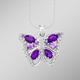 Anhänger - Anhänger Schmetterling – Ansicht 1 Anhänger - Anhänger Schmetterling, in Farbe  – Ansicht 1